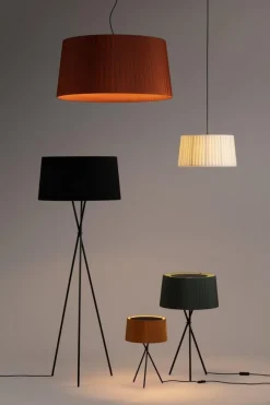 Clearance Pamono Terracotta Trípode G6 Table Lamp by Santa & Cole