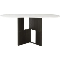 Pamono Tetris Laguna Oak and Marble Console by Morica Design> Tables|Console Tables