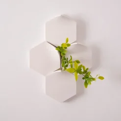 Pamono Teumsae on Wall in Pure White by Extra&ordinary Design, Set of 4> Decorative Objects