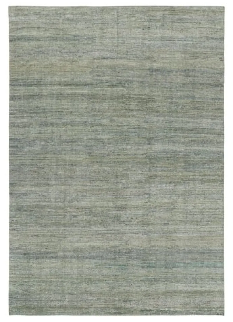 Pamono Textural Rug in Green and Blue Tones from R&K Principal Jahanshah Nazmiyal> Carpets & Textiles|Carpets & Textiles