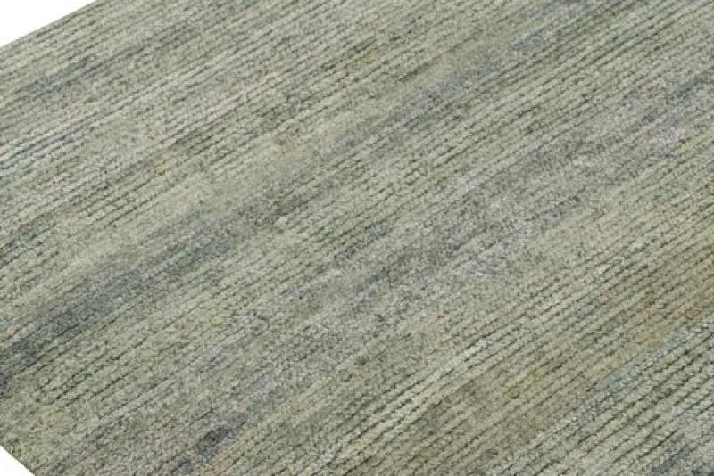 Pamono Textural Rug in Green and Blue Tones from R&K Principal Jahanshah Nazmiyal> Carpets & Textiles|Carpets & Textiles