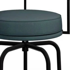 New Pamono Textured Black Lc7 Outdoor Chair by Charlotte Perriand for Cassina