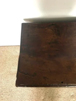 Clearance Pamono 18th Century Antique Carved Oak Coffer