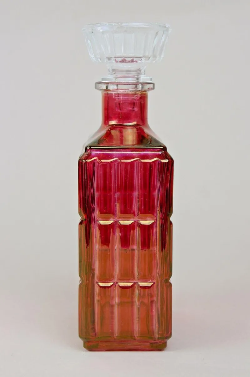 Pamono 20th Century Art Deco Glass Decanter or Liquor Bottle, Austria, 1930s> Bottles, Carafes & Jugs