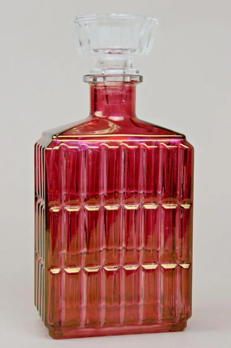 Pamono 20th Century Art Deco Glass Decanter or Liquor Bottle, Austria, 1930s> Bottles, Carafes & Jugs