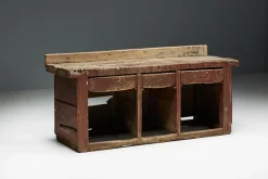 Pamono 19th Century Art Populaire Workbench or Counter, France><noscript><img width=
