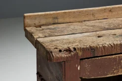 Pamono 19th Century Art Populaire Workbench or Counter, France><noscript><img width=
