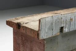 Pamono 19th Century Art Populaire Workbench or Counter, France><noscript><img width=