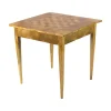 Pamono 19th Century Biedermeier Walnut Marquetry Chess Table> Game Tables