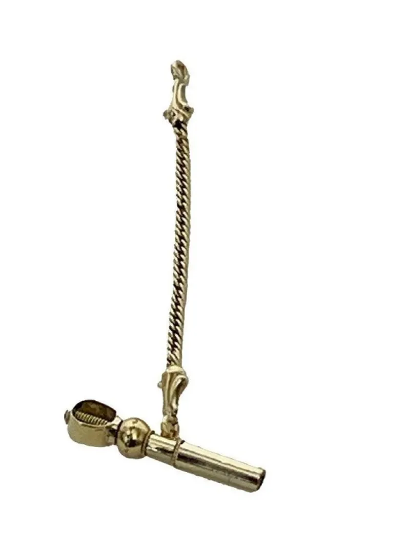 Hot Pamono 19th Century Brass and Gold Watch-Key