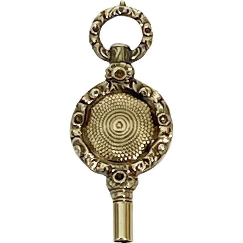 Pamono 19th Century Brass and Gold Watch-Key> Watches