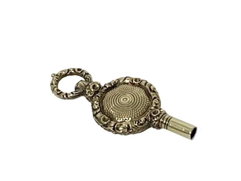 Pamono 19th Century Brass and Gold Watch-Key> Watches