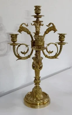 Hot Pamono 19th Century Bronze Candelabrum