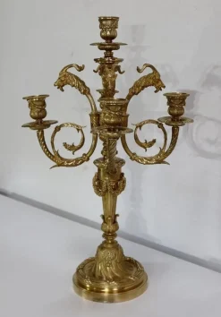 Hot Pamono 19th Century Bronze Candelabrum