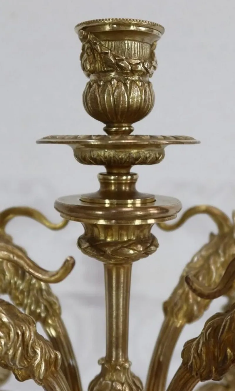 Hot Pamono 19th Century Bronze Candelabrum