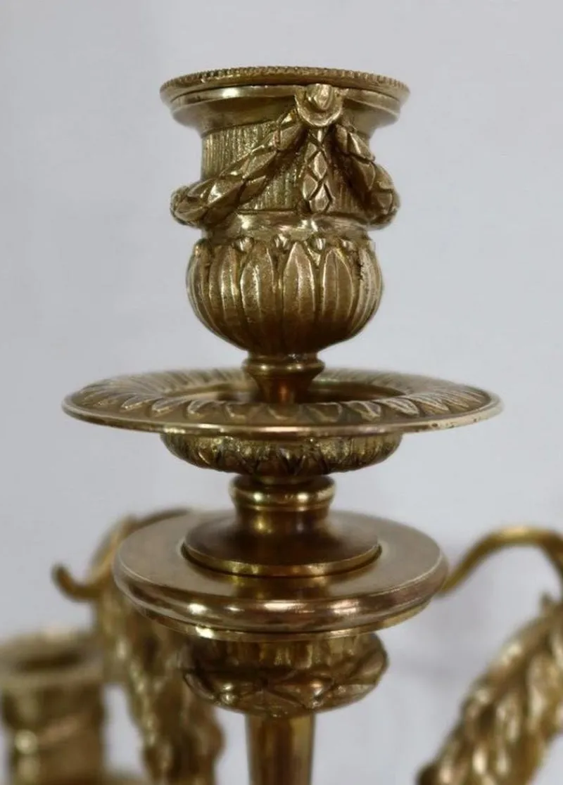 Hot Pamono 19th Century Bronze Candelabrum