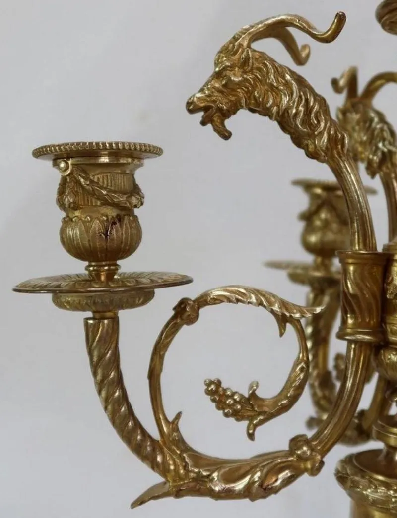 Hot Pamono 19th Century Bronze Candelabrum