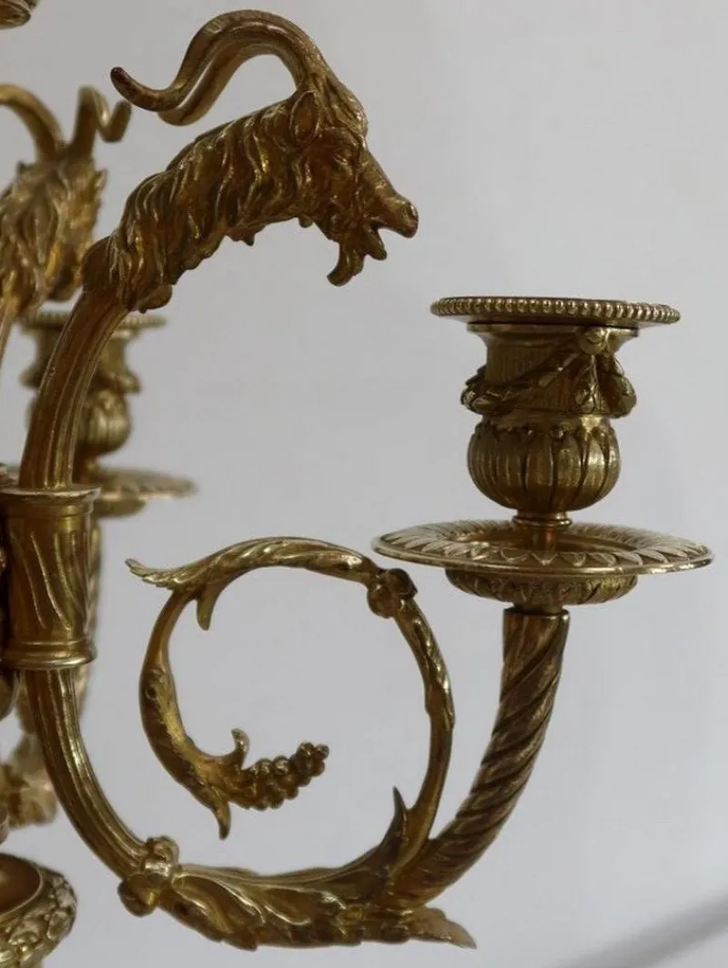 Hot Pamono 19th Century Bronze Candelabrum