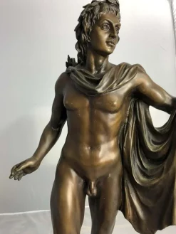 Pamono 20th Century Bronze Statue of Apollo, Greek God of Archery