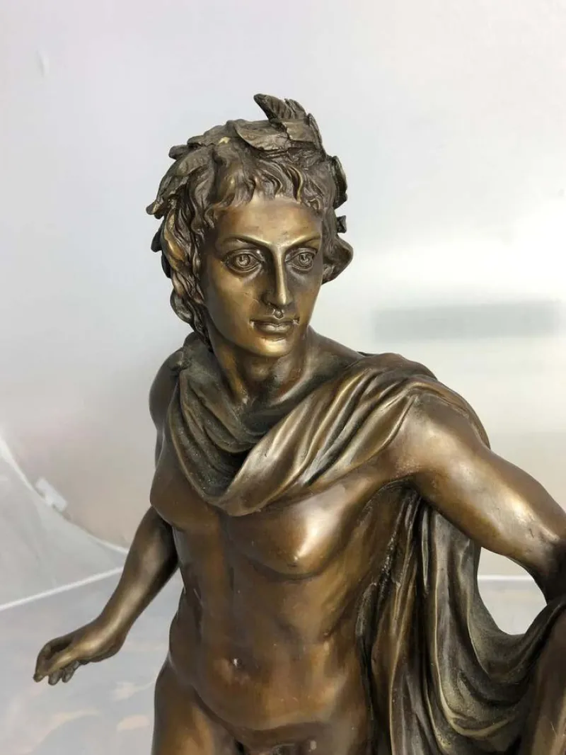 Pamono 20th Century Bronze Statue of Apollo, Greek God of Archery