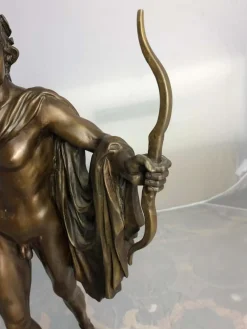 Pamono 20th Century Bronze Statue of Apollo, Greek God of Archery