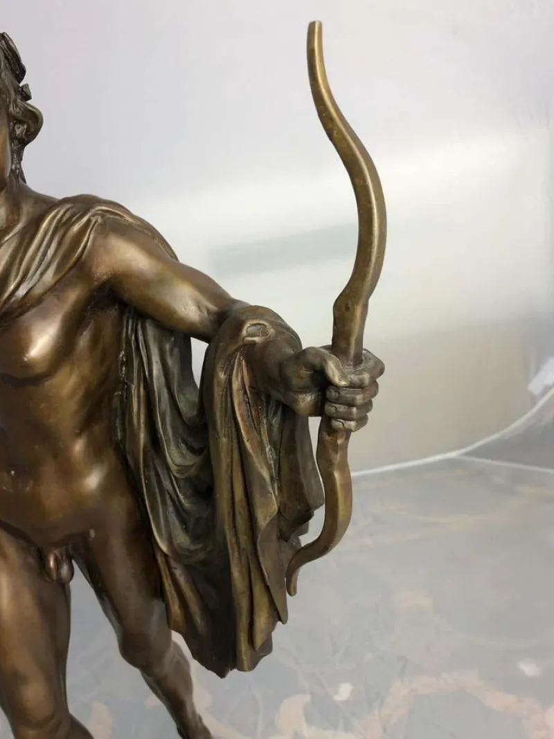 Pamono 20th Century Bronze Statue of Apollo, Greek God of Archery