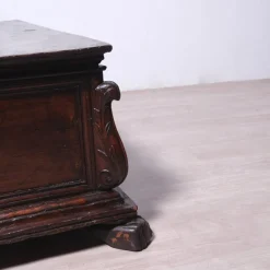 Hot Pamono 17th Century Carved Walnut Chest, Italy, 1890s