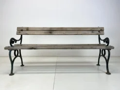 Hot Pamono 19th Century Cast Iron and Wood Bench