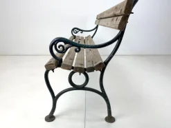 Hot Pamono 19th Century Cast Iron and Wood Bench