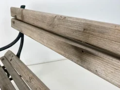 Hot Pamono 19th Century Cast Iron and Wood Bench