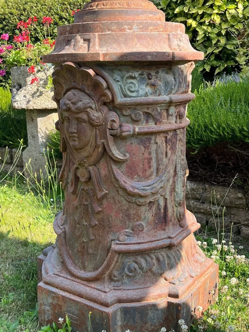 Discount Pamono 19th Century Cast Iron Chateau Vases, Set of 2