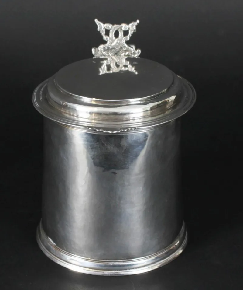 Outlet Pamono 17th Century Charles II English Sterling Silver Tankard, 1680s