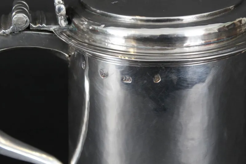 Outlet Pamono 17th Century Charles II English Sterling Silver Tankard, 1680s