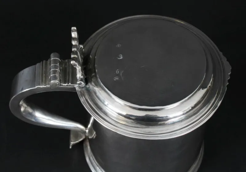 Outlet Pamono 17th Century Charles II English Sterling Silver Tankard, 1680s