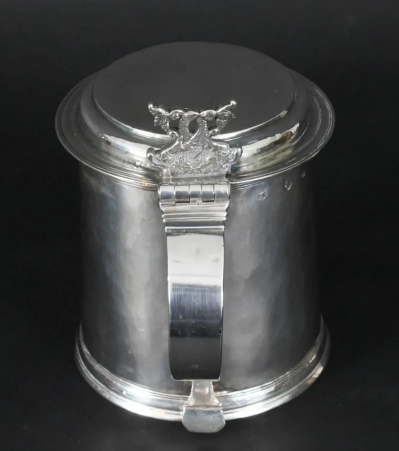 Outlet Pamono 17th Century Charles II English Sterling Silver Tankard, 1680s