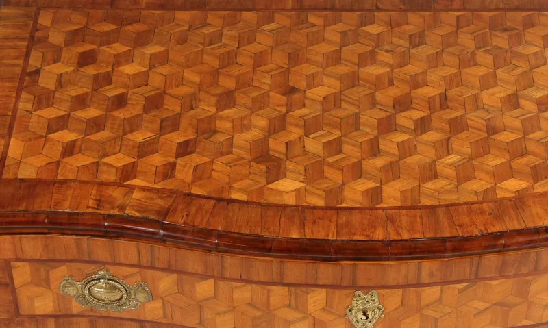 Discount Pamono 18th Century Chest with Trompe-Lœil Marquetry, 1770