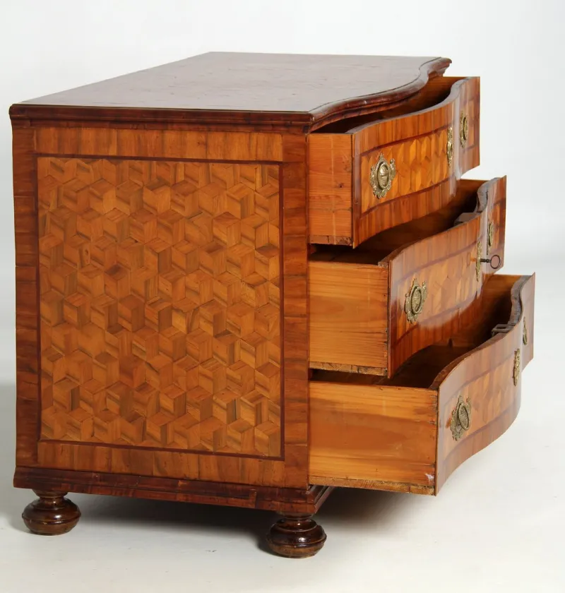 Discount Pamono 18th Century Chest with Trompe-Lœil Marquetry, 1770