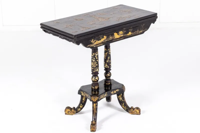 Pamono 19th Century Chinese Export Lacquer Games Table> Game Tables