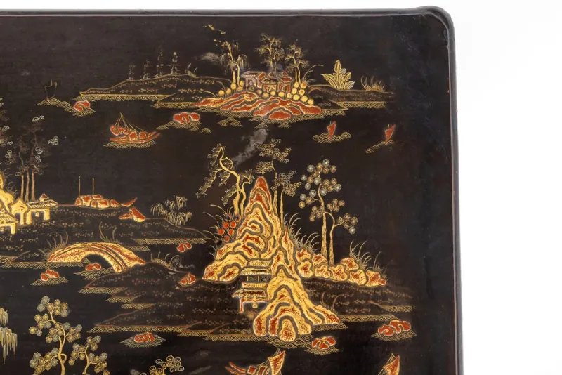 Pamono 19th Century Chinese Export Lacquer Games Table> Game Tables