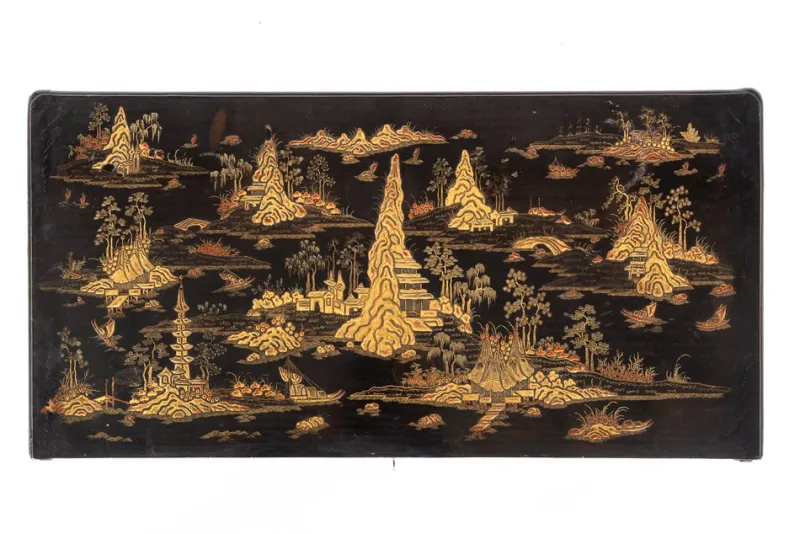 Pamono 19th Century Chinese Export Lacquer Games Table> Game Tables