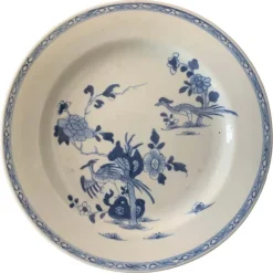 Best Pamono 19th Century Chinese Porcelain Plate in Blue & White