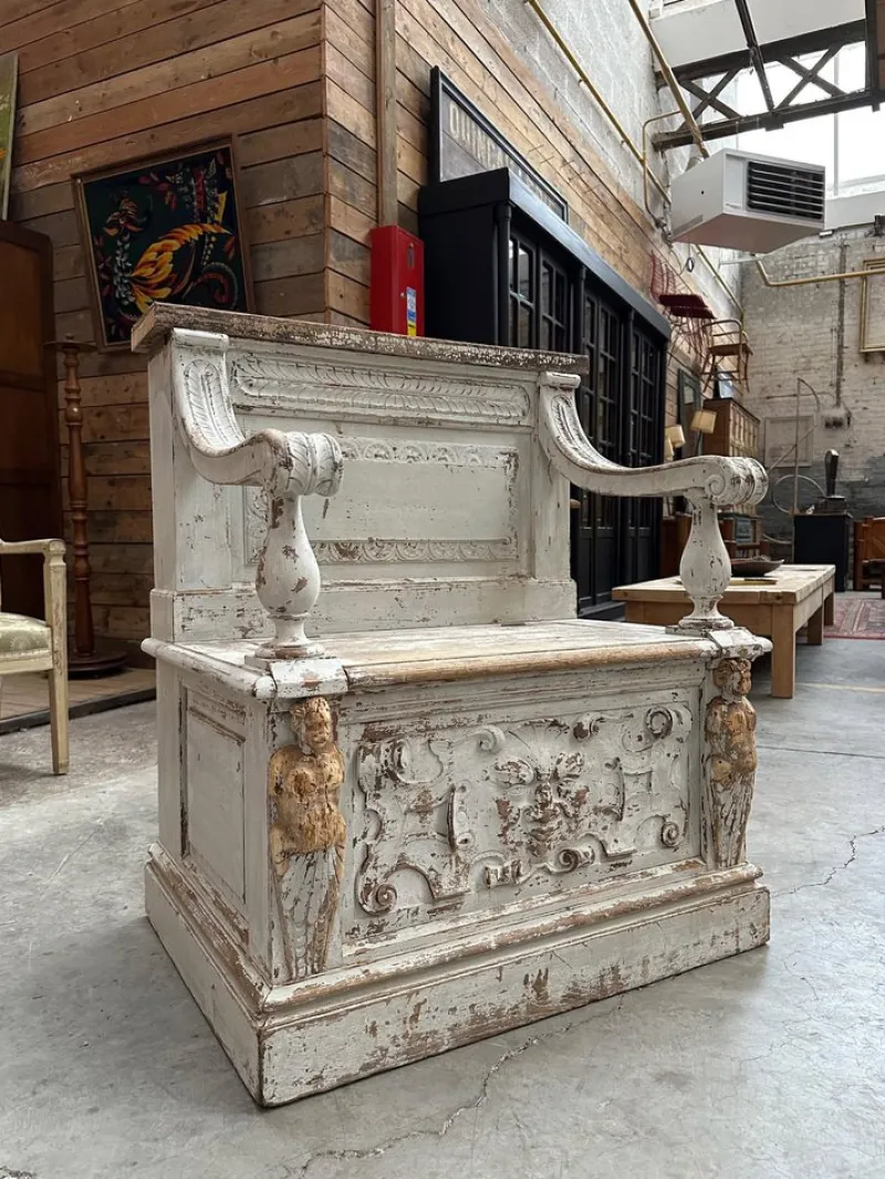 Pamono 19th Century Church Bench> Benches