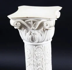 Pamono 20th Century Composition Marble Bust of Apollo on Pedestal, Set of 2><noscript><img width=