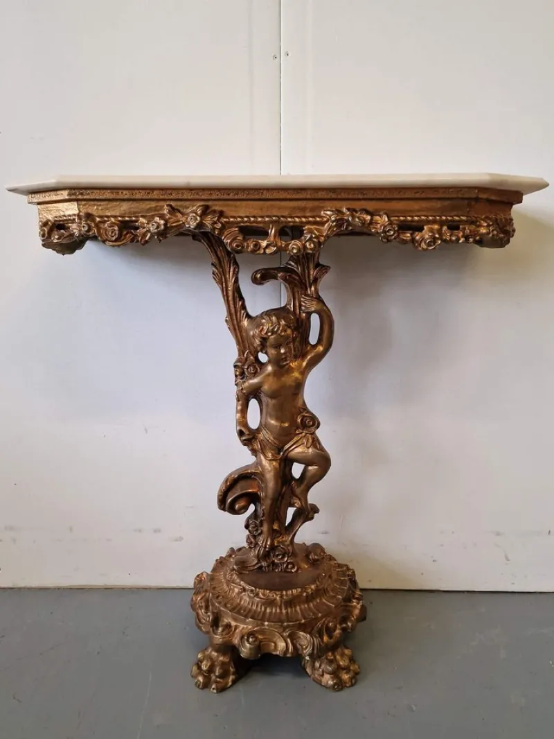 Outlet Pamono 20th Century Console with Mirror