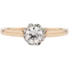 Best Pamono 20th Century Diamond 18 Karat Yellow Gold Solitaire Ring