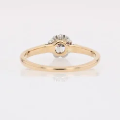 Best Pamono 20th Century Diamond 18 Karat Yellow Gold Solitaire Ring
