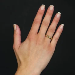 Pamono 20th Century Diamonds 18 Karat Yellow Gold Wedding Ring> Rings