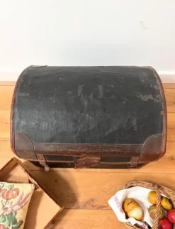 Pamono 19th Century Domed Travel Trunk><noscript><img width=