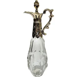 Pamono 19th Century Dutch Crystal & Gold Scent Perfume Bottle, 1860s> Bottles, Carafes & Jugs
