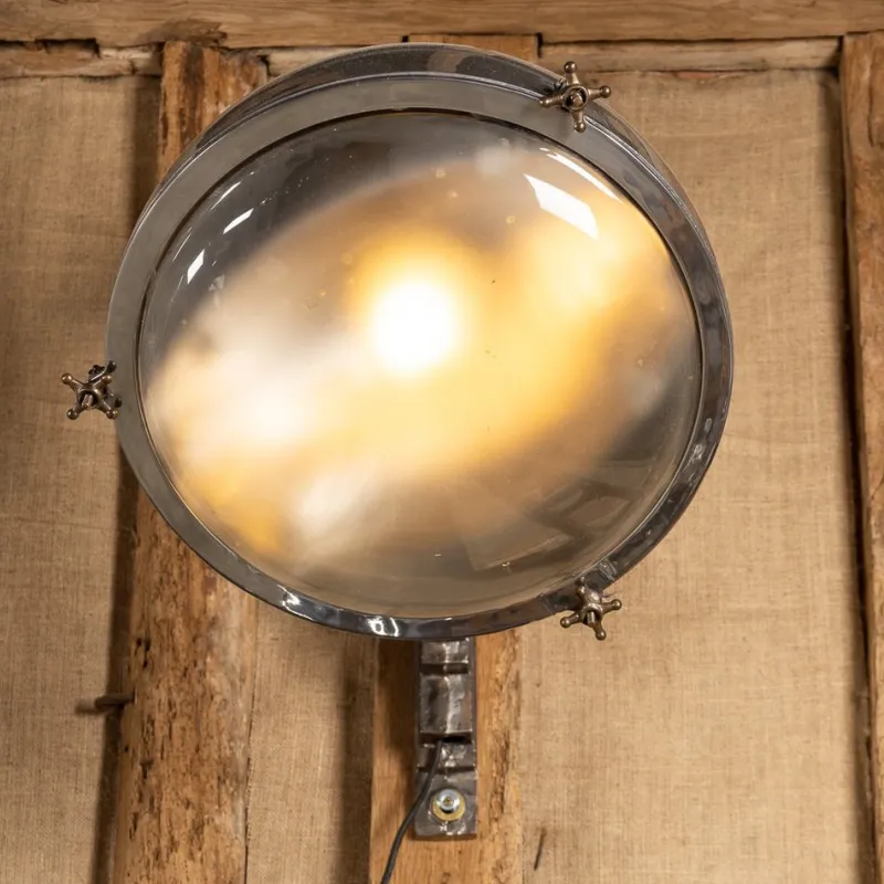 Pamono 20th Century Dutch Polished Metal Outdoor Lamps, 1920s, Set of 2> Garden Lighting